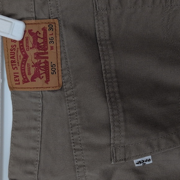 Levi's 505 Tan Jeans Mens 36 X 30 - Picture 6 of 6